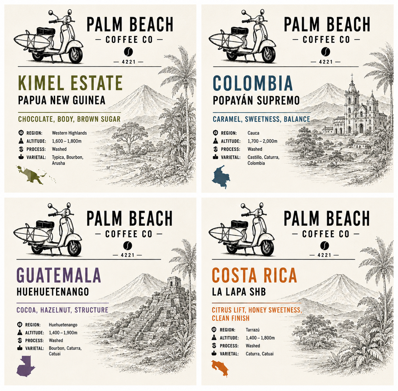 Palm Beach Coffee Co    House Blend 1kg