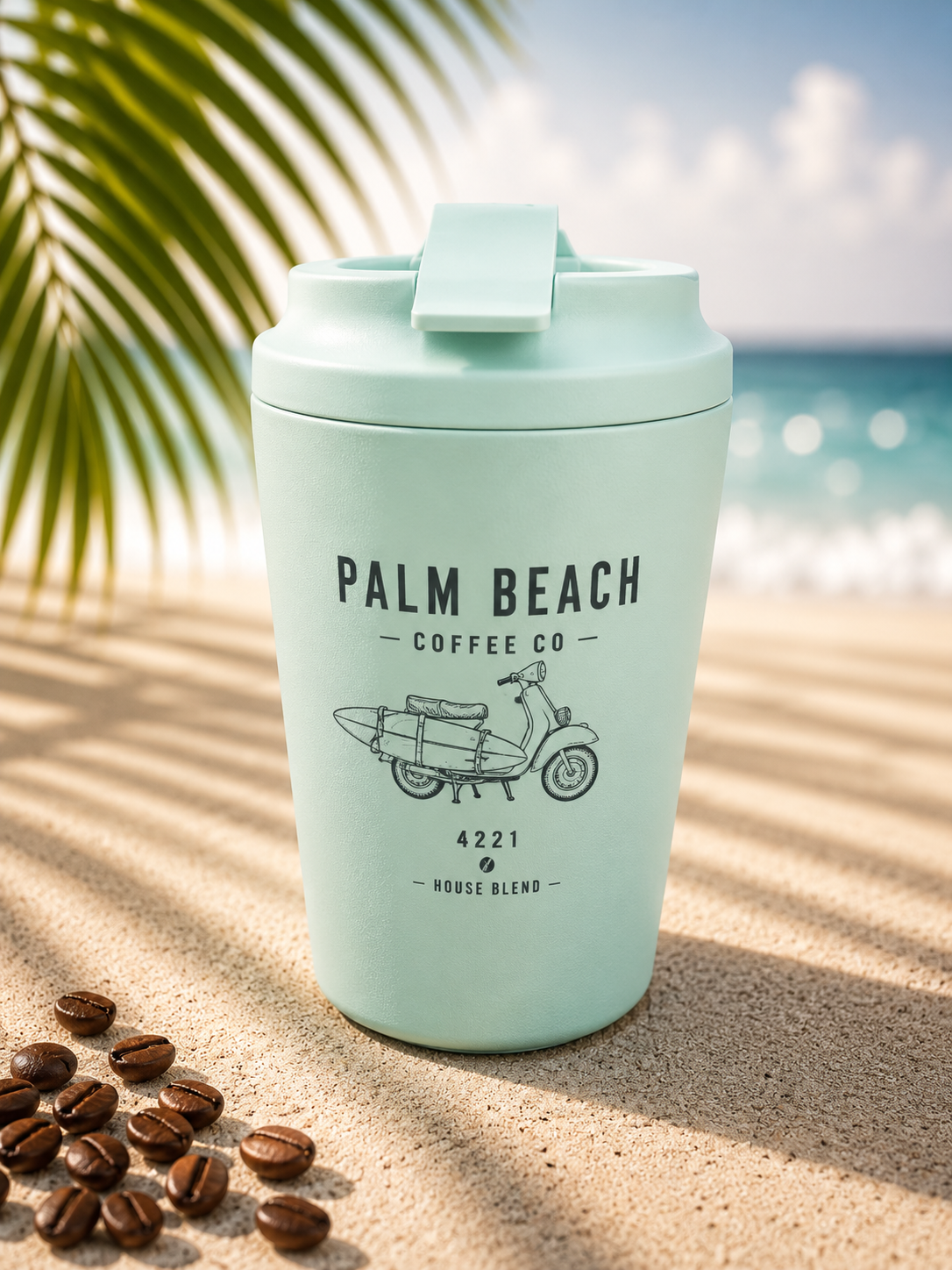 Palm Beach Coffee Co Reusable Piccolo Cup Stainless Steel                     Breezy - 120ml/4oz